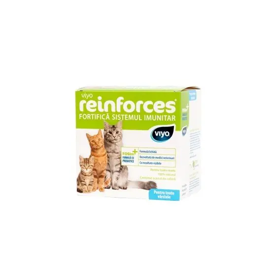 Supliment nutritiv Viyo Reinforces for Cats All Ages, 7 x 30 ml Ofertă