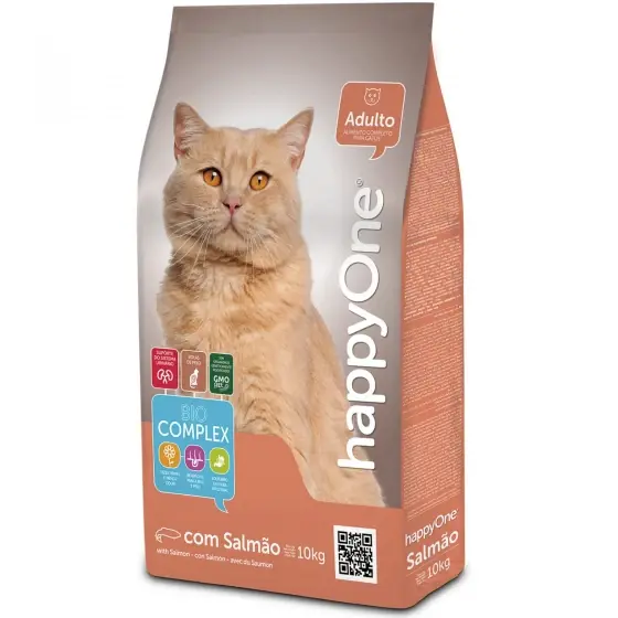 Ofertă de sezon Hrană uscată pentru pisica HappyOne,cu Somon 10 kg