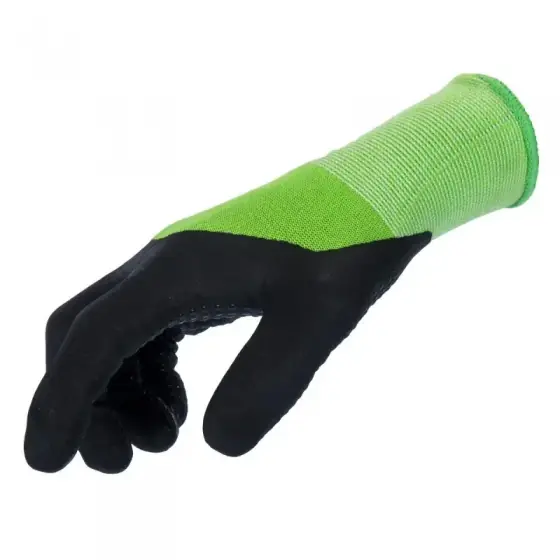 Manusi de gradina Bamboo, negru/verde Marime M Ofertă