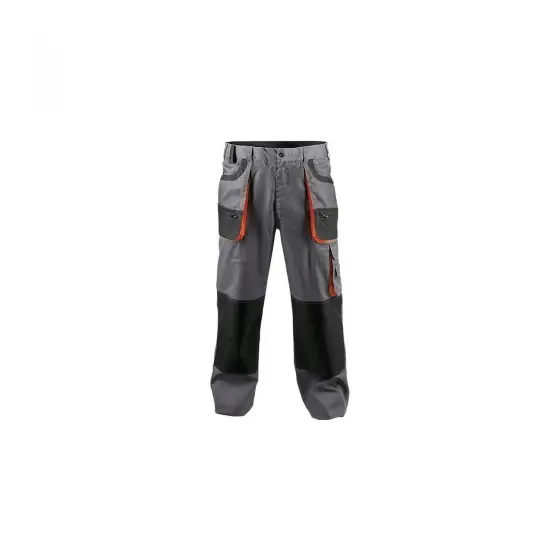 Pantalon standard Carl BE-01-003, gri/negru, 60 Cumpărături sigure