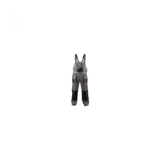 Doar azi Pantalon cu pieptar Carl BE-01-004, gri/negru, 58