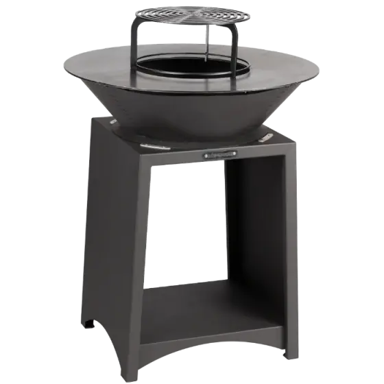 Livrare expres Gratar Metalic cu Plita Rotunda 750mm