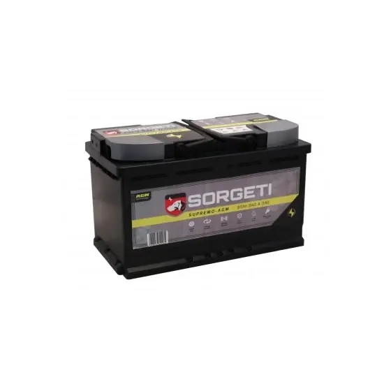 Nu rata Baterie auto 80Ah Sorgeti Supremo AGM Start-Stop, 315x175x190, 840A