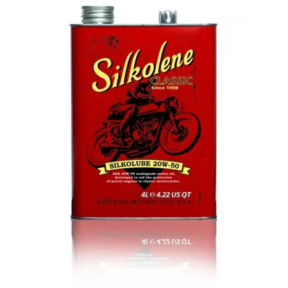 Cel mai bun preț Ulei motor 4 timpi Silkolene SILKOLUBE 20W-50 4L MET