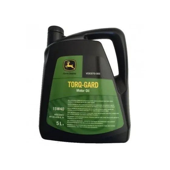 Plată sigură Ulei motor Oe John Deere TORQ GARD 15W40 E5. 5L-JD