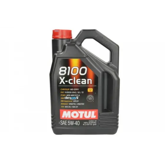 Ulei motor Motul 8100 X-CLEAN 5W40 C3 4L Plată sigură