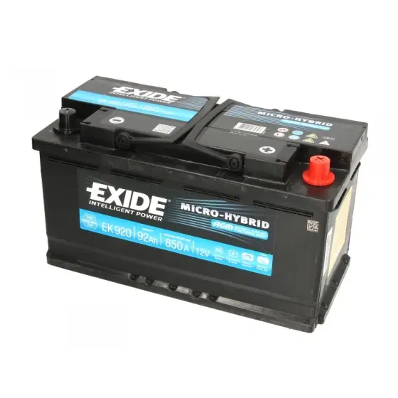 Comandă acum Acumulator Pornire EXIDE 12V EK920