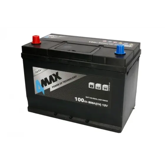 Disponibil imediat Acumulator Pornire 4MAX 12V BAT100/800L/JAP/4MAX