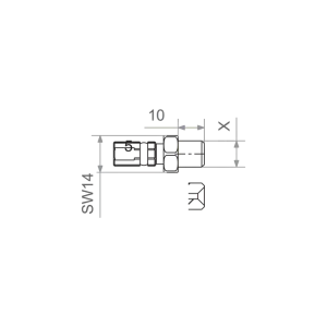 Racord Varioflex negru Discount