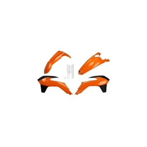 Kit complet caroserie pentru Ktm alb, portocaliu, negru Calitate înaltă