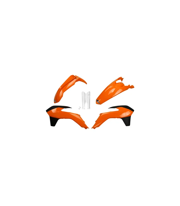 Kit complet caroserie pentru Ktm alb, portocaliu, negru Calitate înaltă