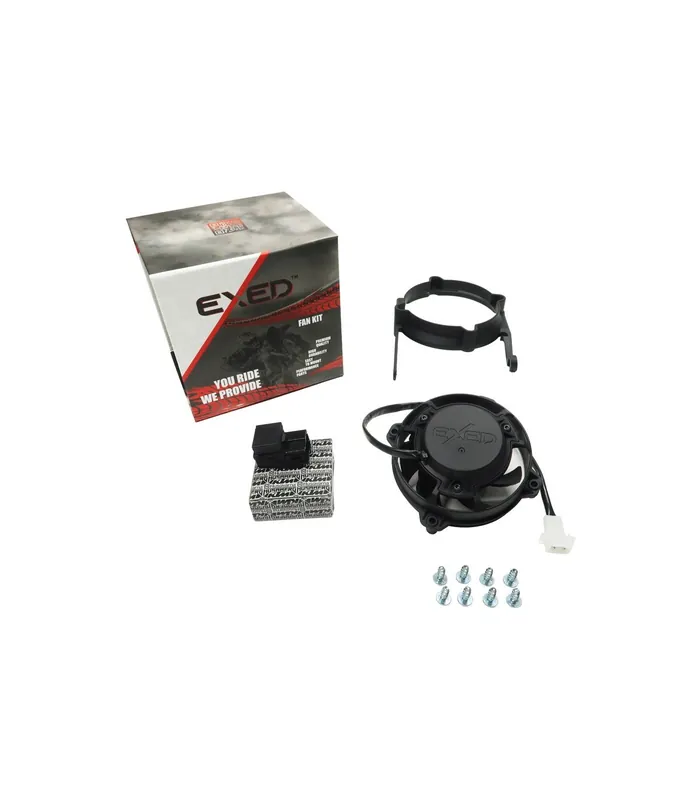 Piese EXED® – Kit cu ventilator radiator Exed și suport de montare pentru GASGAS TPI, cu releu Ofertă specială