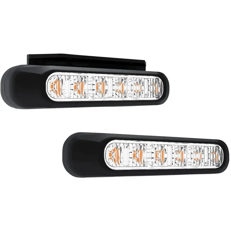 Retur ușor LAMPĂ DE AVERTIZARE CU LED GALBEN, 12-36V CU SUPORT CAPĂT ȘI CABLU