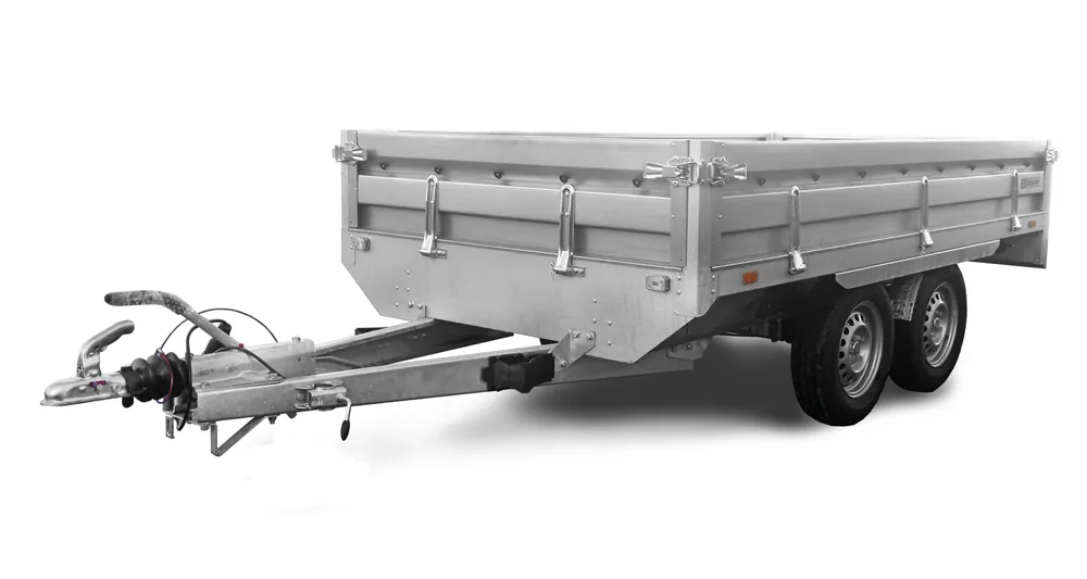 Cumpărături sigure Remorcă de marfă cu sistem de frânare ZASLAW HL300TH 2×1350 kg