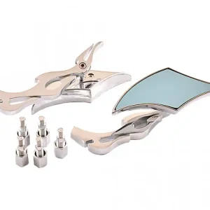 Set oglinzi chopper romb-crom,M8 Bestseller