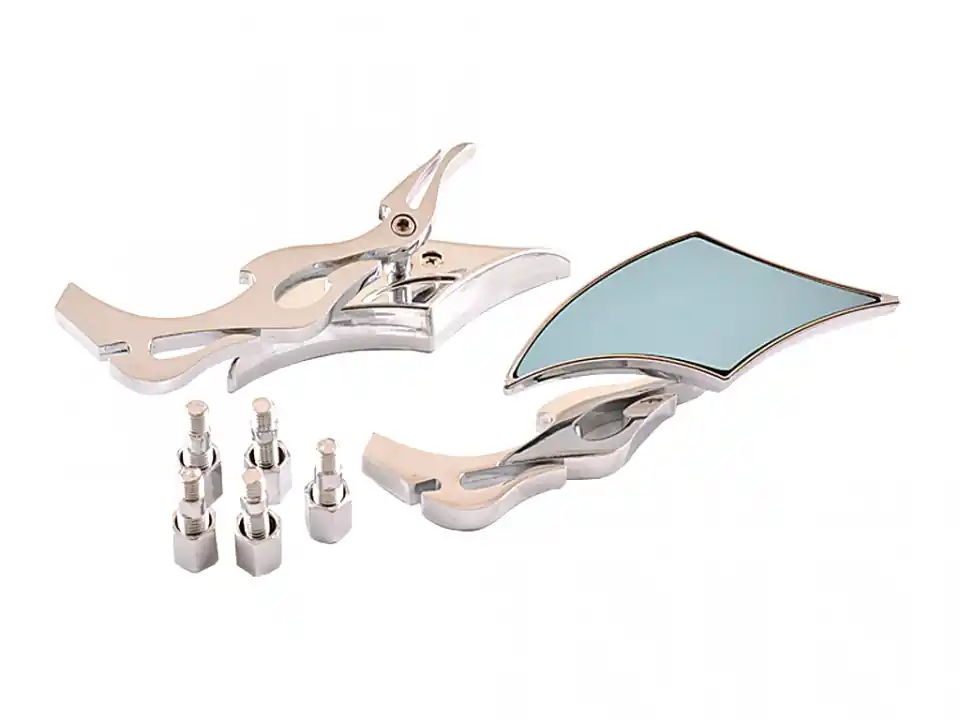 Set oglinzi chopper romb-crom,M8 Bestseller