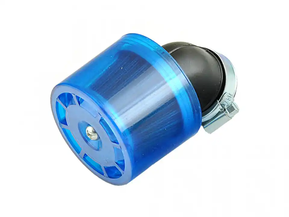 Filtru aer sport cu protectie albastra plastic-Ø38mm/cot 45 grade Discount