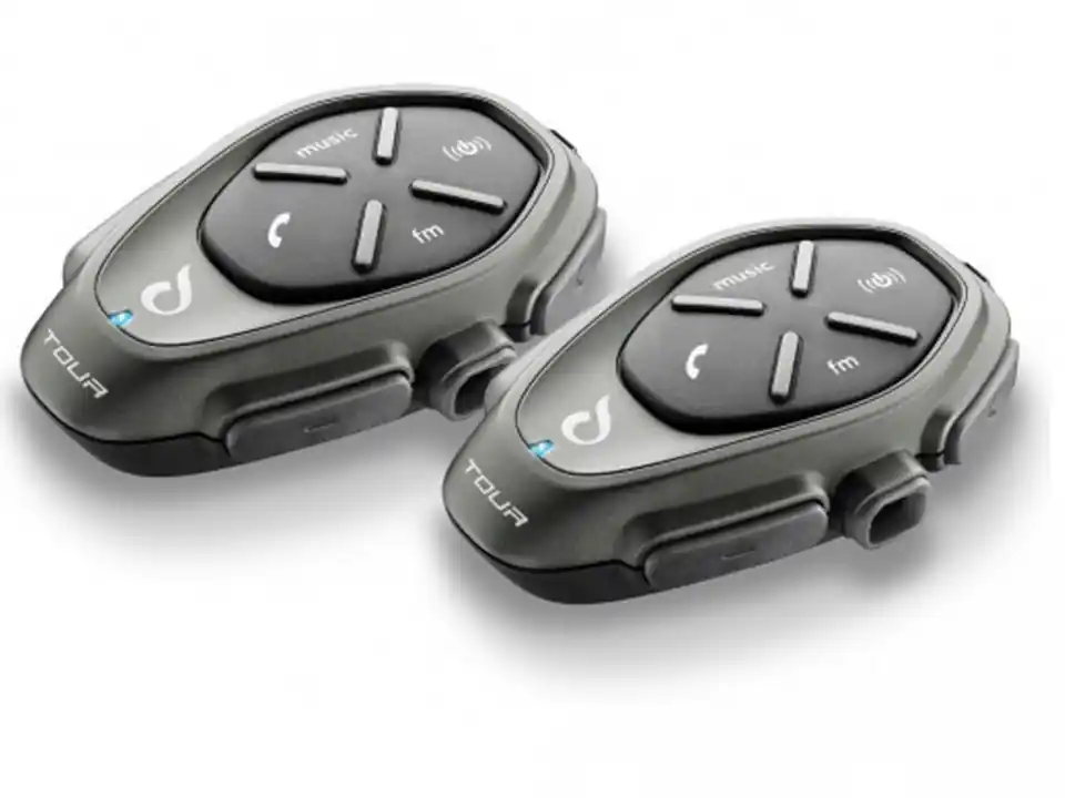 Sistem comunicare moto Intercom INTERPHONE TOUR Twin Pack Calitate înaltă