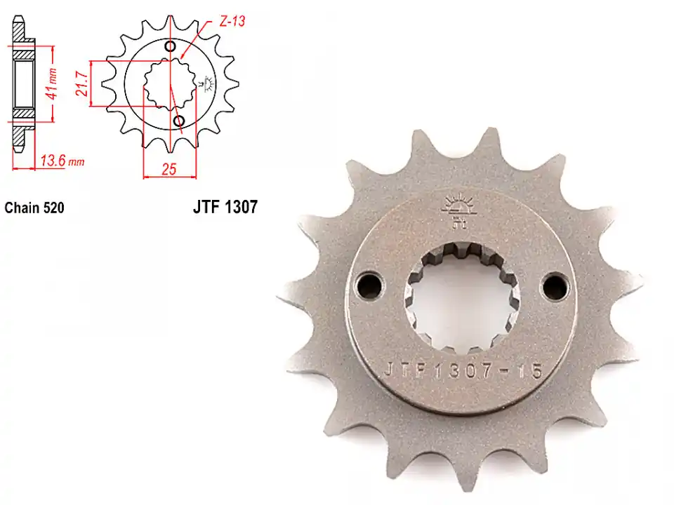Pinion transmisie fata 520/15T, JTF1307 Ieftin