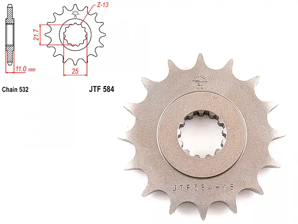 Pinion transmisie fata 532/16, JTF584 Ieftin
