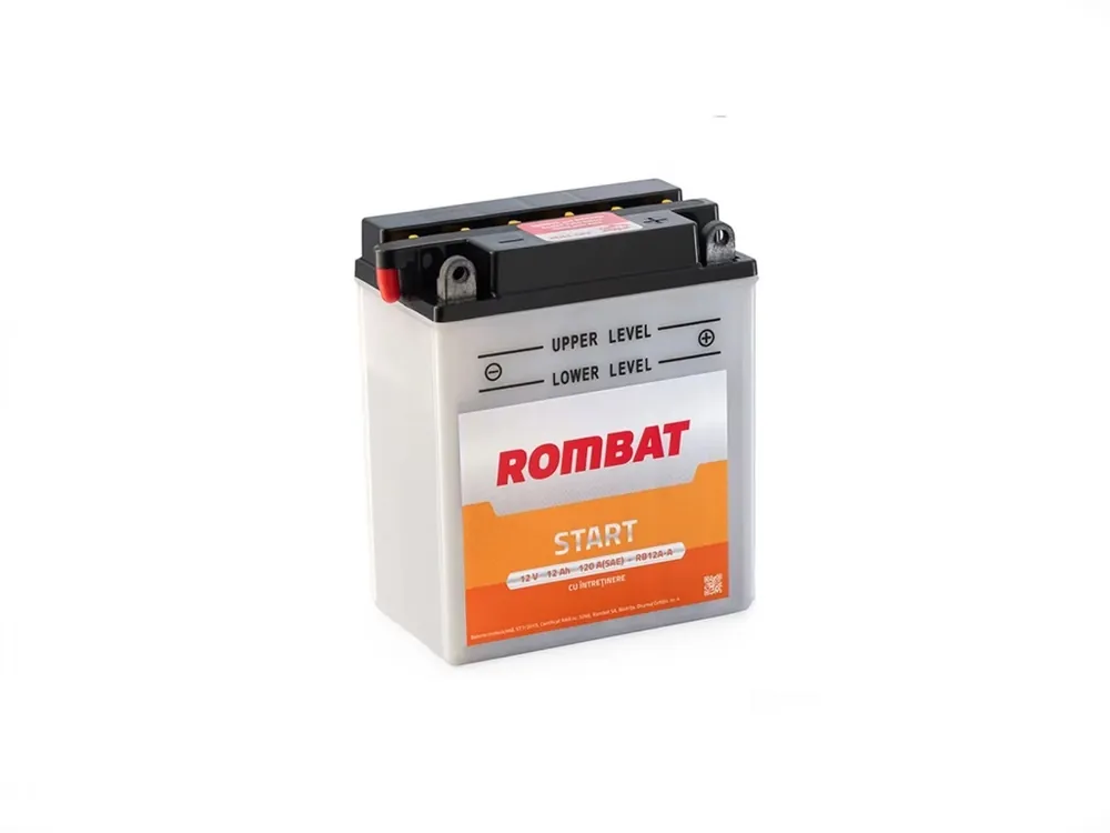 Acumulator moto 12V-12Ah cu acid, Rombat Cel mai vândut