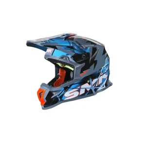 Casca moto off-road SMK ALLTERRA FULMINE, marimea XL, albastru-gri, unisex, SMK0117/24/GL651/XL Preț mic