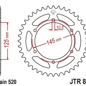 Pinion transmisie spate JT Sprockets JTR855, 46 dinti Comandă acum