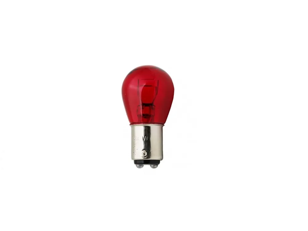 Bec stop 12V 21/5W BA15D, rosu Plată securizată