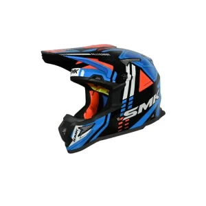 Casca enduro SMK ALLTERRA X-Sprint, marimea XS, alb-albastru-portocaliu, SMK0117/25/GL257/XS Expediere rapidă