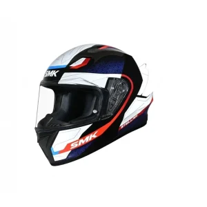 Premium Casca moto integrala SMK STELLAR Fight, alb+rosu+albastru marimea M, unisex, SMK0110/25/GL213/M